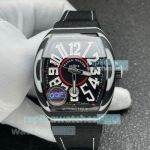 QQF Swiss Replica Franck Muller Vanguard V41 SC DT Black & White Dial Men's Watch 